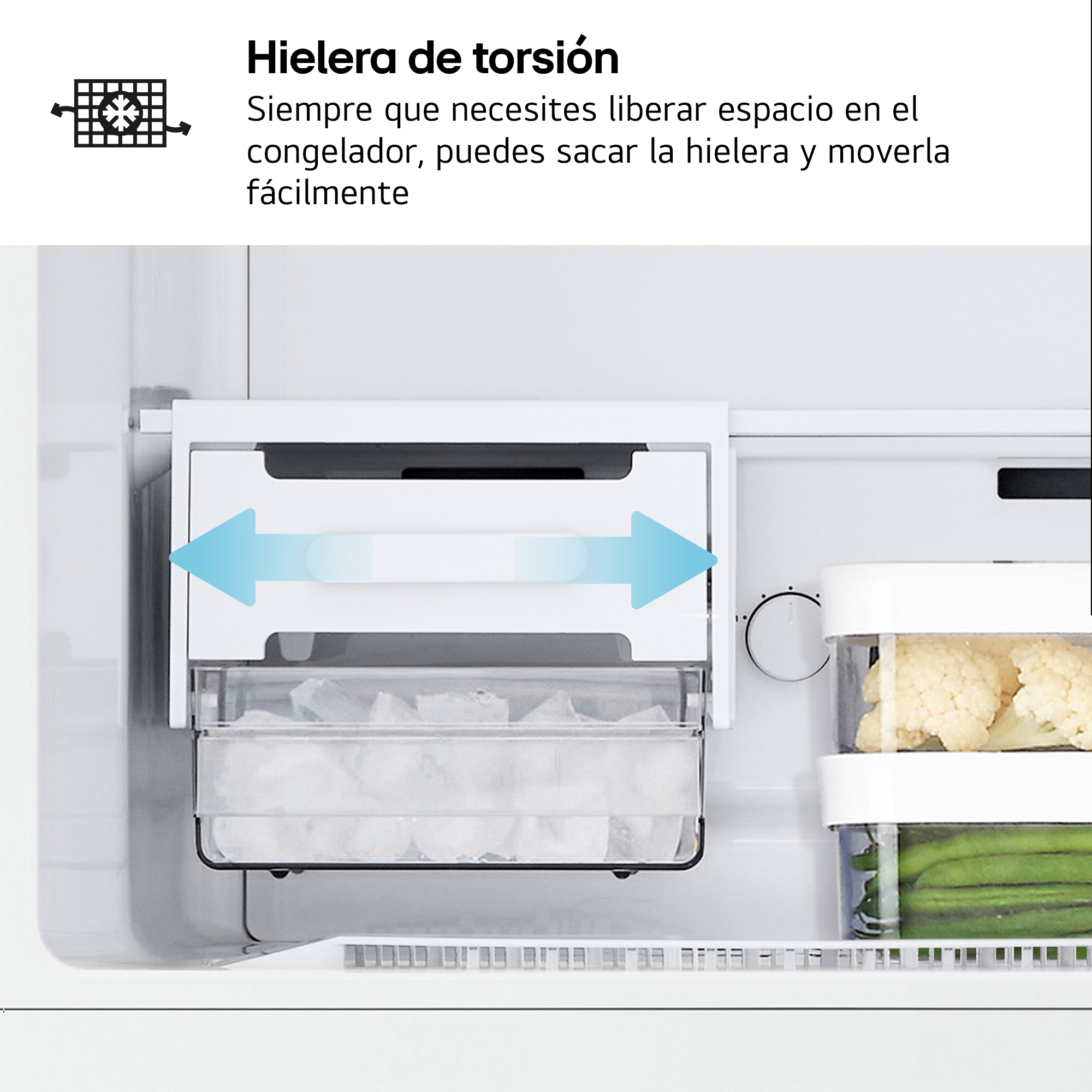 Frigorífico dos puertas - LG GTBV22SWGKD, No Frost, 144.5 cm, 217 l, DoorCooling+™,  Multi Air Flow, Blanco