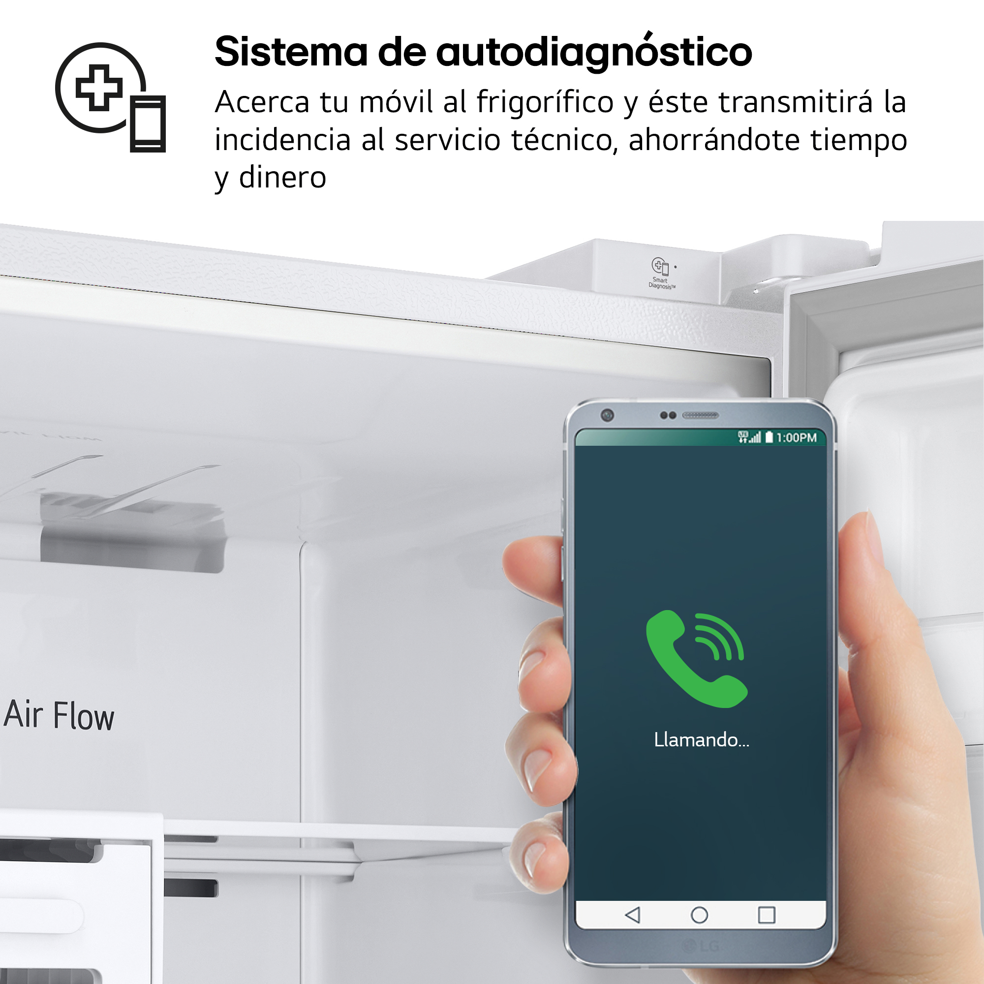 Frigorífico dos puertas - LG GTBV22SWGKD, No Frost, 144.5 cm, 217 l, DoorCooling+™,  Multi Air Flow, Blanco