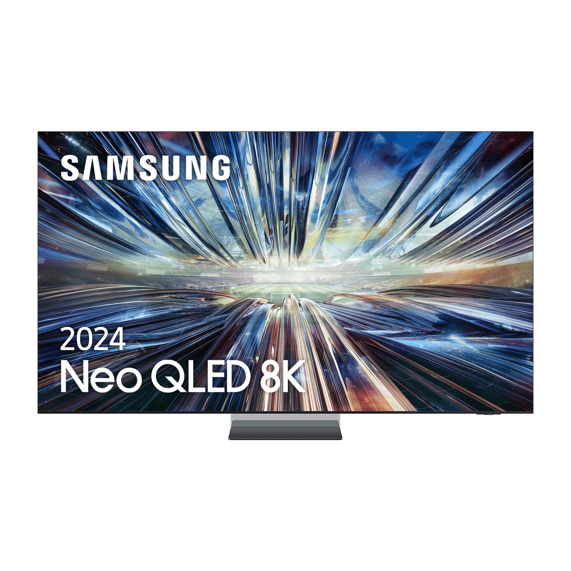 TV Samsung Neo QLED 8K con el texto '2024'.