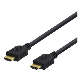 DELTACO HDMI-1015D - HDMI Kabel, 1.5 m, 18 Gbps, Schwarz