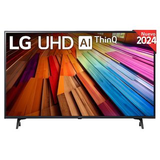 TV LED 43" - LG 43UT80006LA, UHD 4K, Procesador Inteligente 4K α5 Gen7, Smart TV, DVB-T2 (H.265), Negro