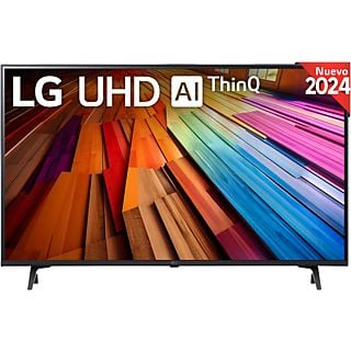 TV LED 43" - LG 43UT80006LA, UHD 4K, Procesador Inteligente 4K α5 Gen7, Smart TV, DVB-T2 (H.265), Negro