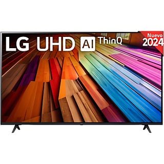 TV LED 55" - LG 55UT80006LA, UHD 4K, Procesador Inteligente 4K α5 Gen7, Smart TV, DVB-T2 (H.265), Negro