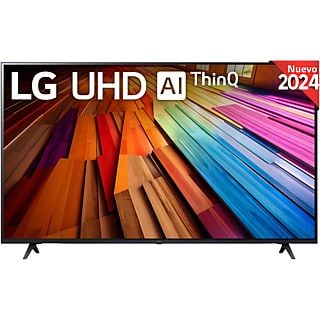 TV LED 65" - LG 65UT80006LA, UHD 4K, Procesador Inteligente 4K α5 Gen7, Smart TV, DVB-T2 (H.265), Negro