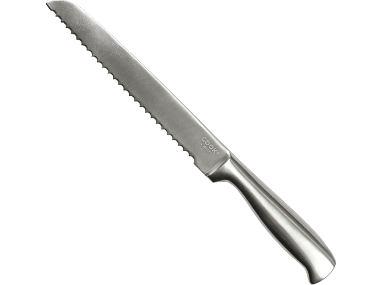 Cuchillo - CMP Paris KD33061, Hoja Acero inoxidable 20 cm, Cacha de inoxidable, Ideal para pan