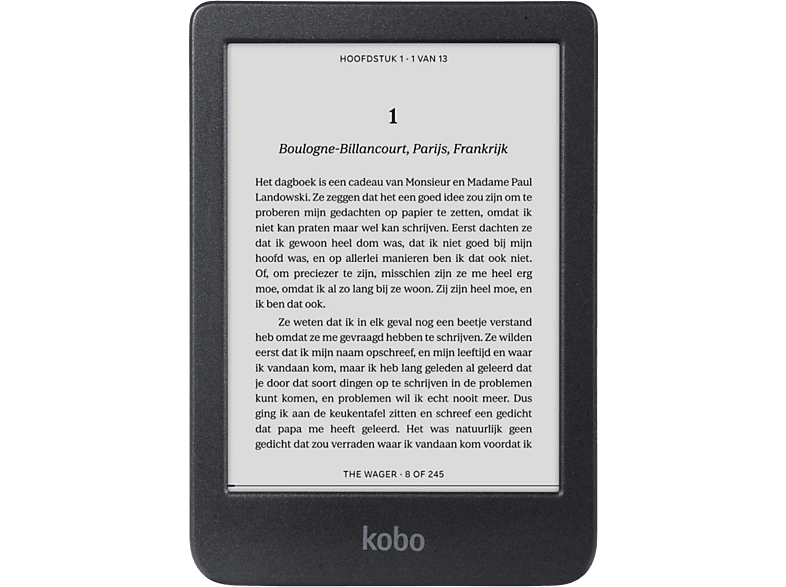 Kobo E-reader Clara Bw - Zwart