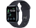 APPLE Watch SE (2022) GPS, 40mm éjfekete alumíniumtok, éjfekete sportszíj (MNJT3CM/A)