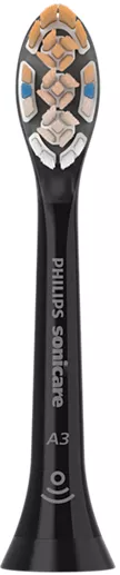 Testina per spazzolino Philips Sonicare nera.