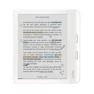KOBO Libra Colour Wit - 7 inch - 32 GB (ongeveer 24.000 e-books) - Waterdicht (IP8X)