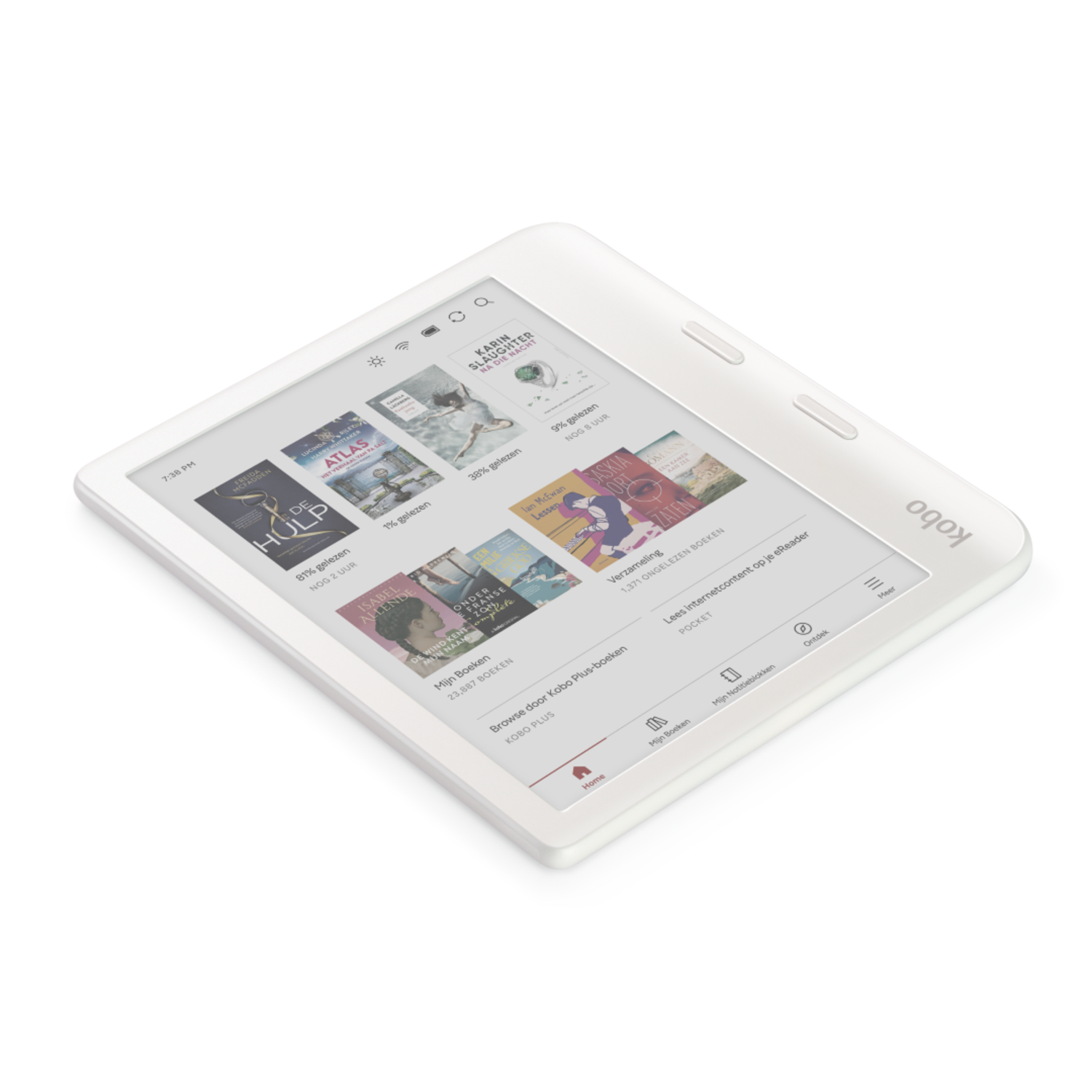 kobo Libra colour ホワイト KOBO Libra Colour Wit | 7 inch | 32 GB (ongeveer 24.000 e-books