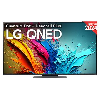 TV QNED 55" - LG 55QNED87T6B, UHD 4K, Procesador Inteligente 4K α8, Smart TV, DVB-T2 (H.265), Negro grafito