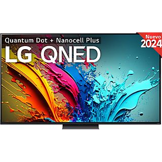 TV QNED 65" - LG 65QNED87T6B, UHD 4K, Procesador Inteligente 4K α8, Smart TV, DVB-T2 (H.265), Negro grafito