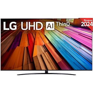 TV LED 86" - LG 86UT81006LA, UHD 4K, Procesador Inteligente 4K α5 Gen7, Smart TV, DVB-T2 (H.265), Negro