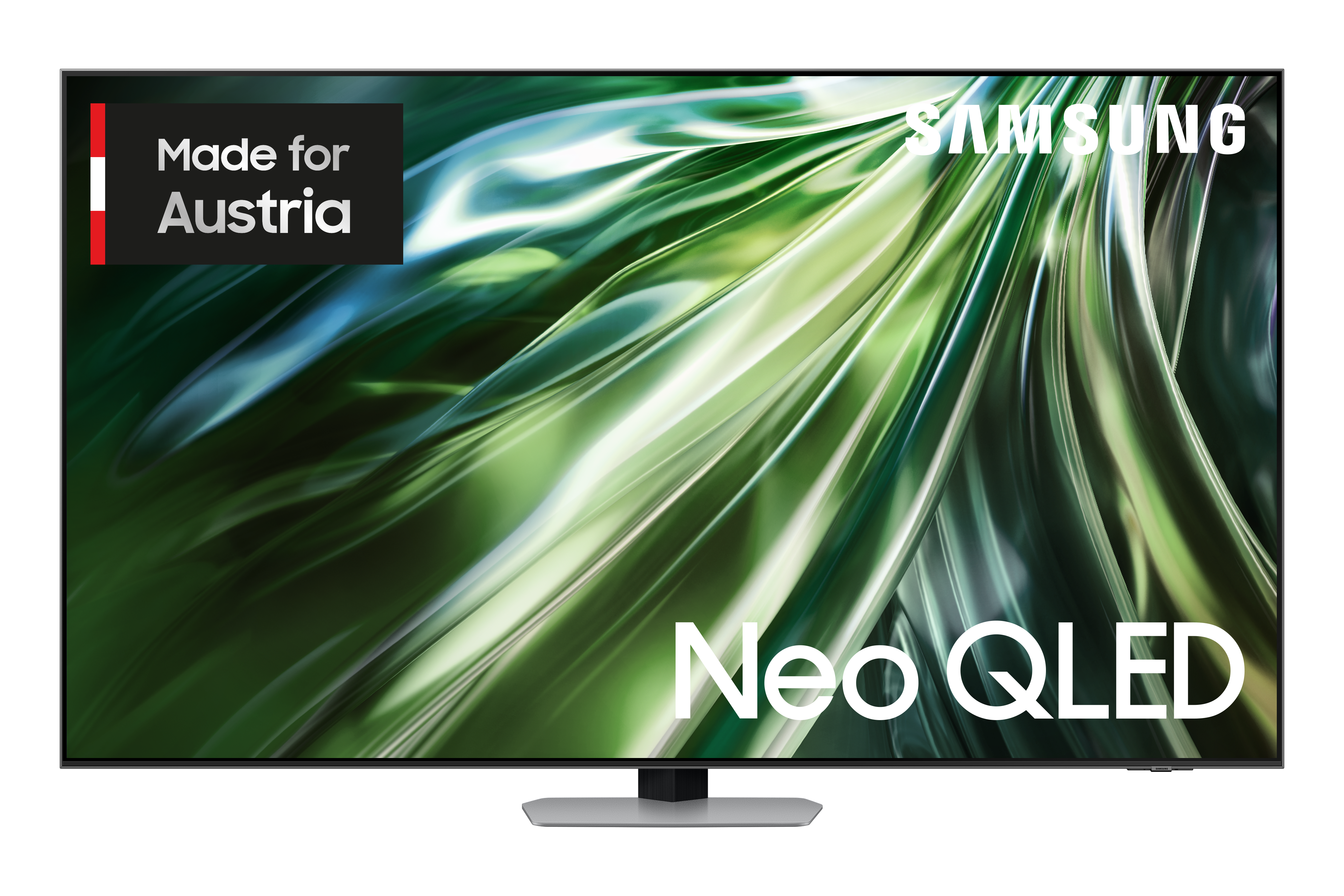 Samsung Neo QLED TV. Made for Austria Label.