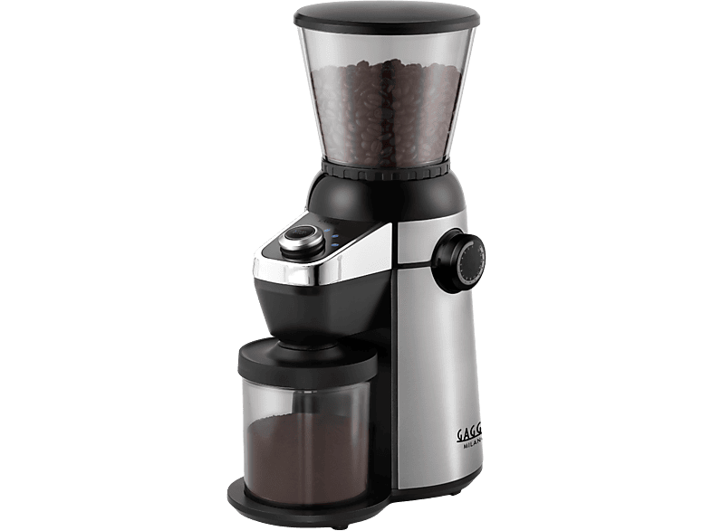 Gaggia RI8123/01 MD15 Kaffeemühle (Silber, 150 Watt, integriertes Mahlwerk)