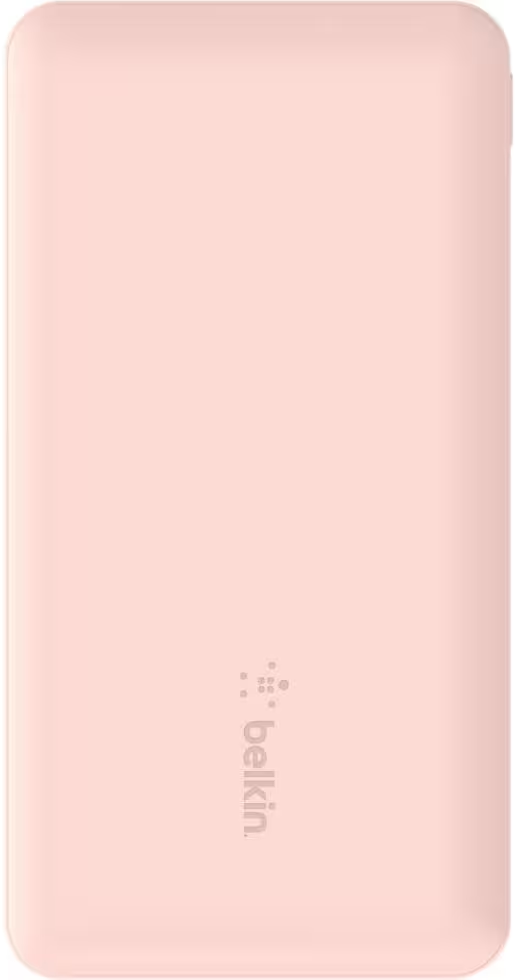 Batterie externe Belkin rose.