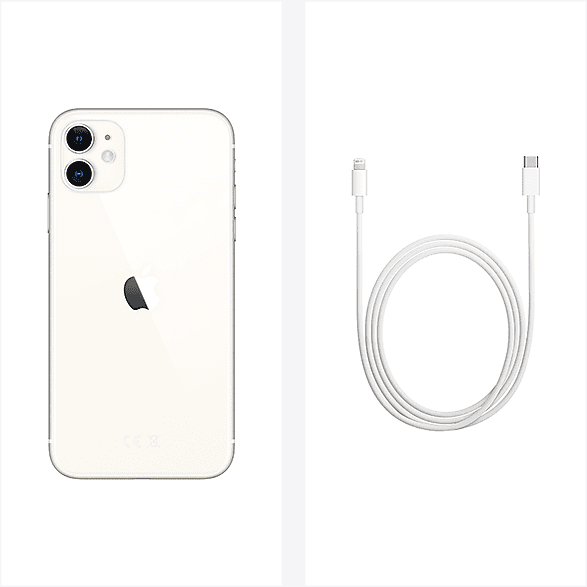 APPLE IPHONE 11 128 GB SingleSIM Fehér Kártyafüggetlen Okostelefon