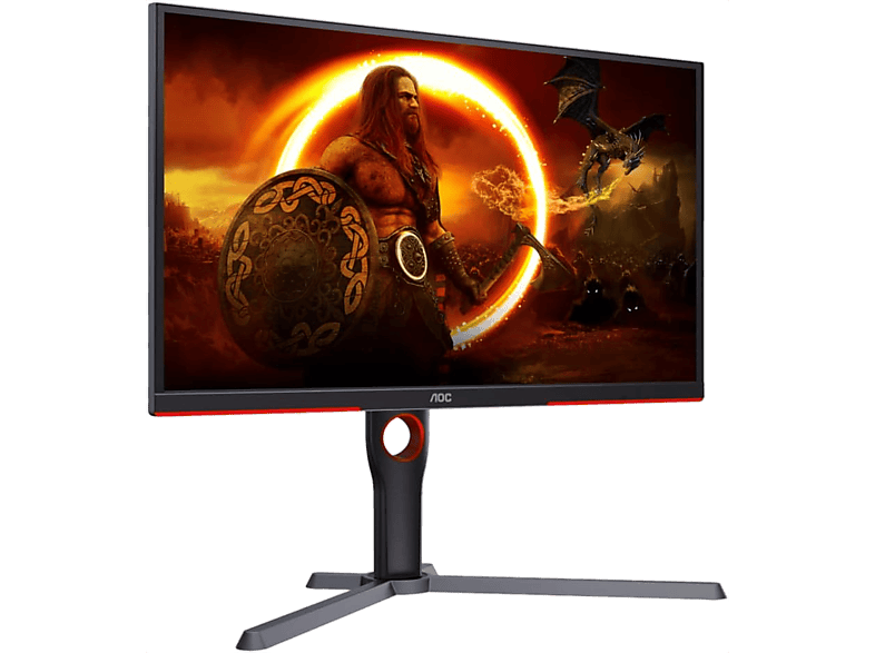 Monitor gaming - AOC 25G3ZM/BK, 24.5 ", Full-HD, 1 ms, 240 Hz, 2x HDMI 2.0, 1x DisplayPort 1.2, Salida de Auriculares 3.5mm, Negro