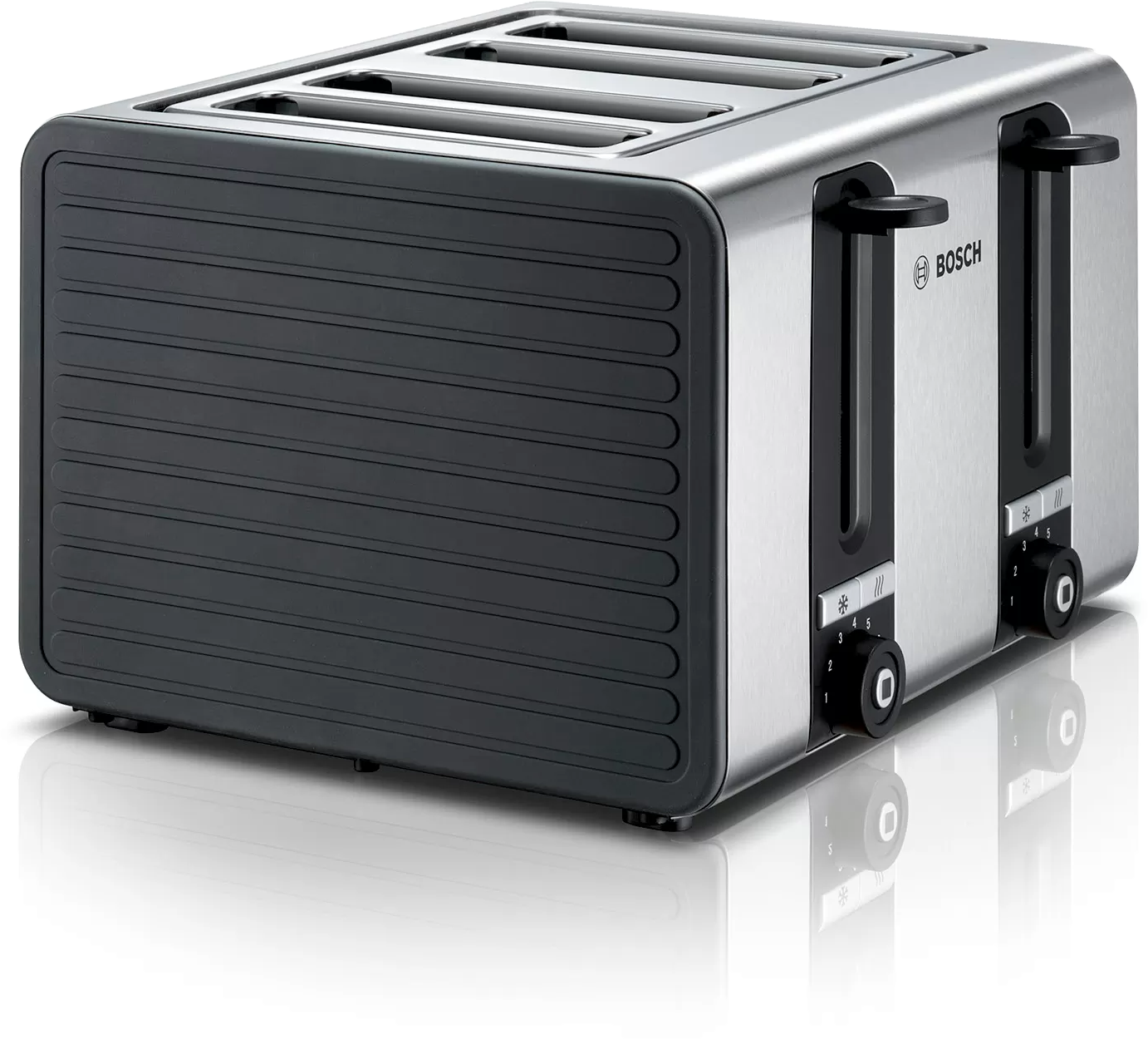 BOSCH TAT7S45 Kenyérpirító 1800 W, 4 szeletes - kenyérközpontosítás, olvasztás, újramelegítés