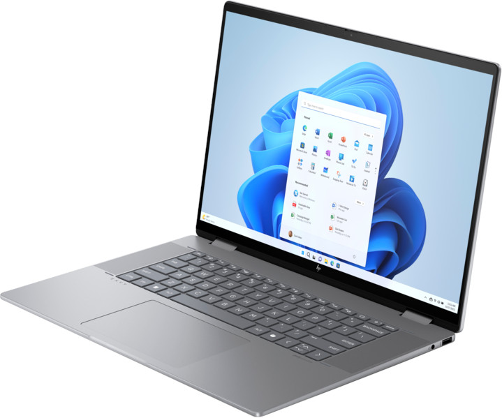 A laptop with a Windows 11 interface open on the screen.