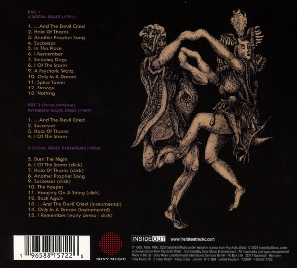 Ein Vintage-Albumcover mit Illustrationen von zwei tanzenden Figuren und Text.