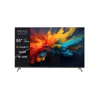 PEAQ PTV 55GQU-5024 55" Google QLED UHD TV (Flat, 55 Zoll / 139 cm, QLED 4K, SMART TV, Google TV)