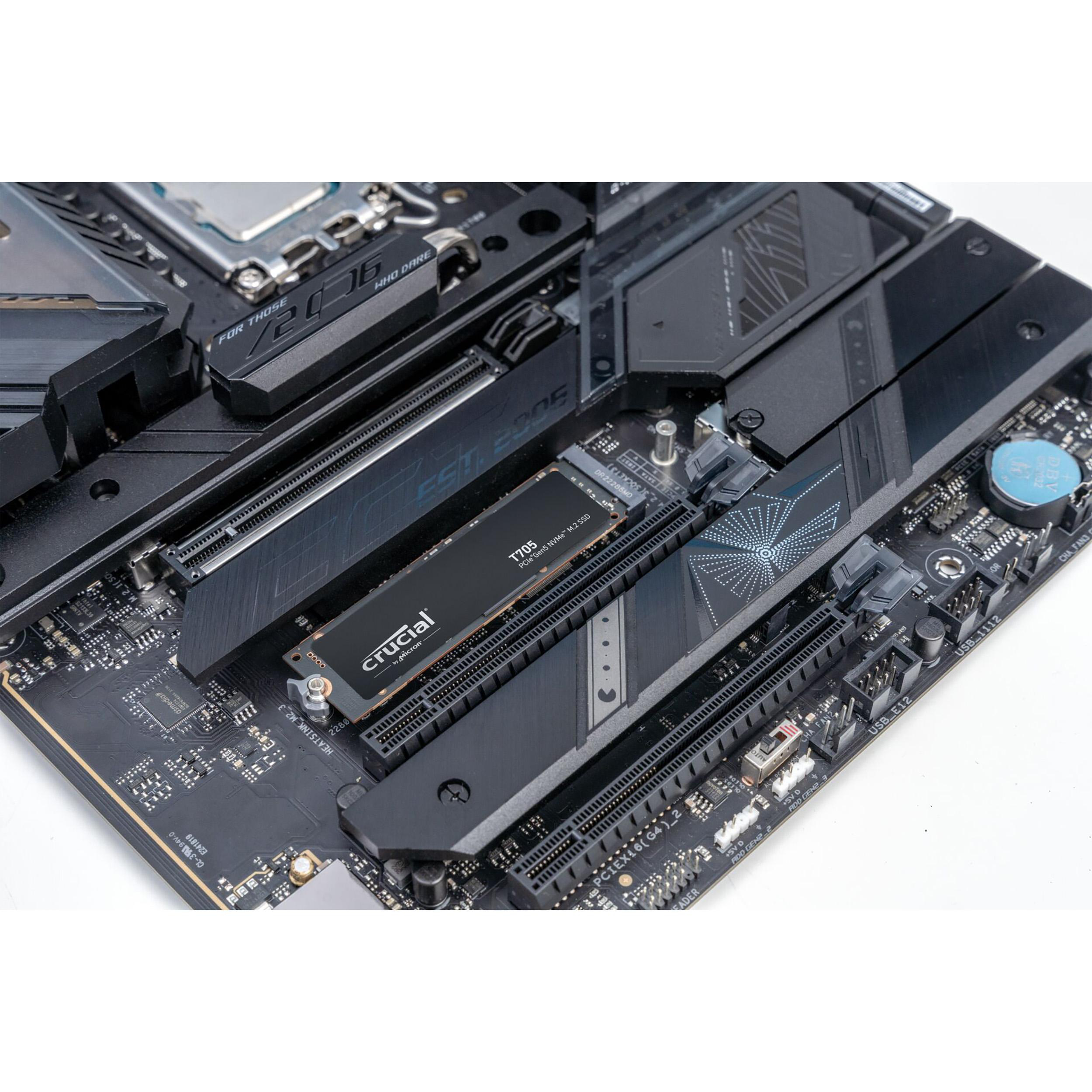 CRUCIAL T705 PCIe Gen5 NVMe Festplatte, 4 TB SSD M.2, intern