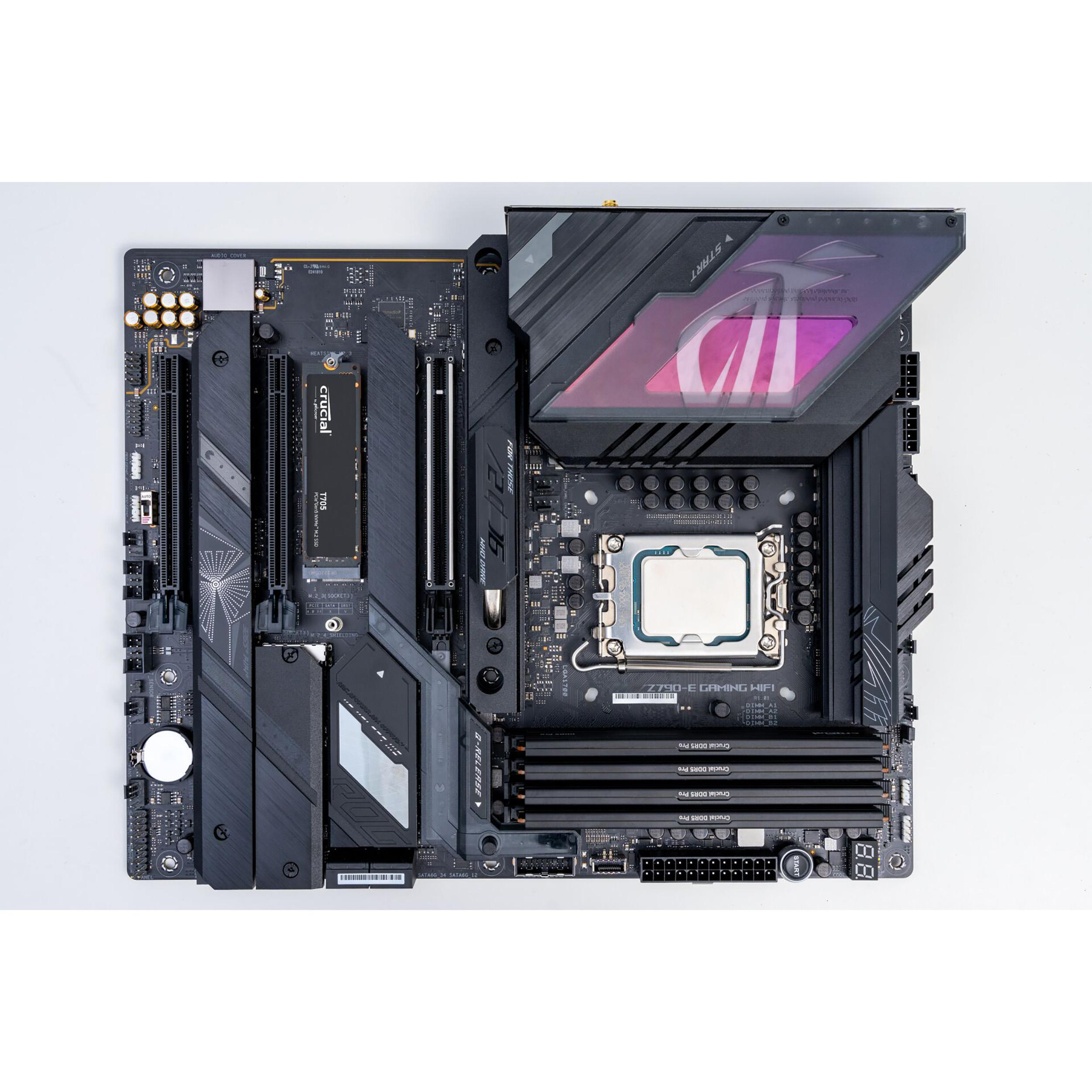 CRUCIAL T705 PCIe Gen5 NVMe Festplatte, 4 TB SSD M.2, intern