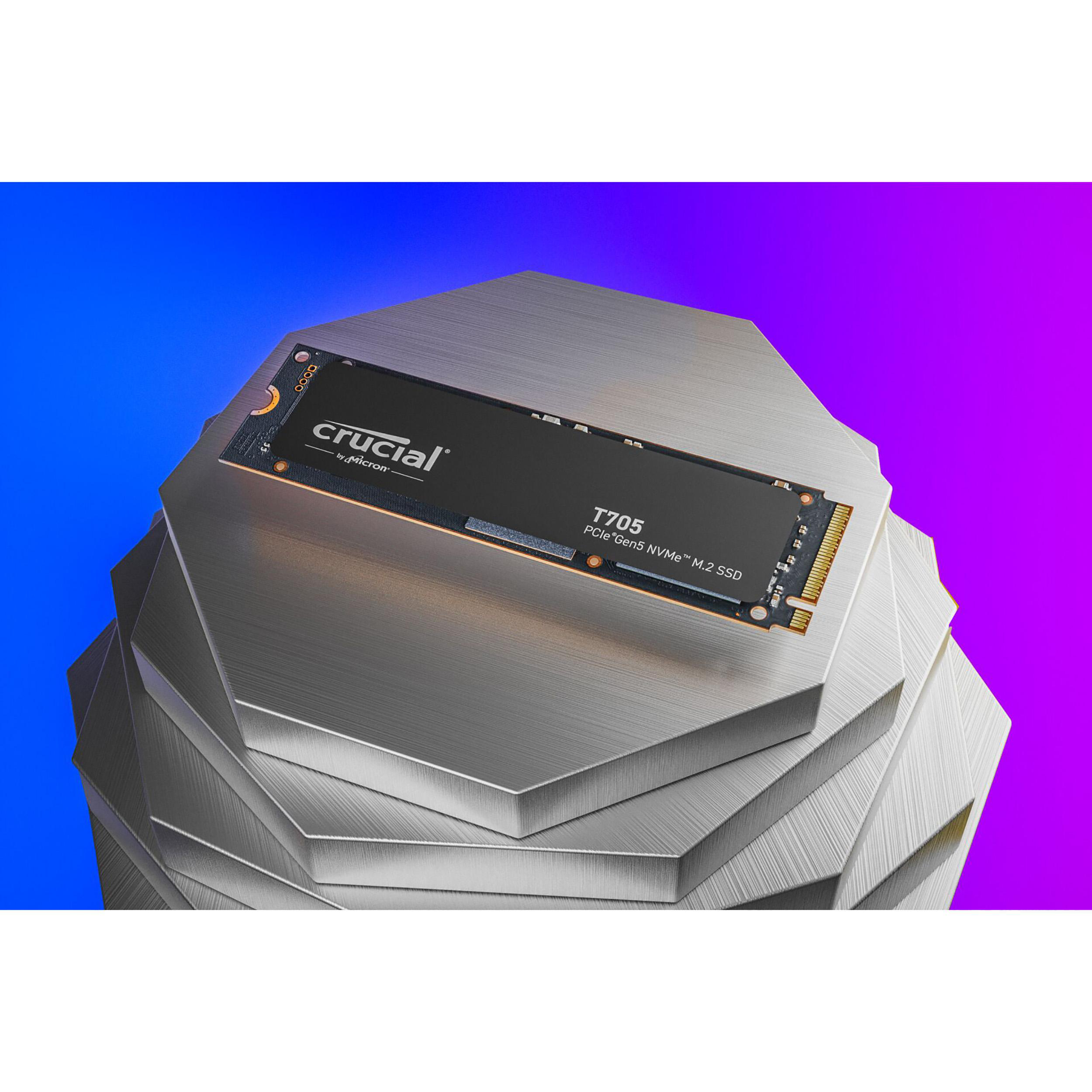 CRUCIAL T705 PCIe Gen5 NVMe Festplatte, 4 TB SSD M.2, intern