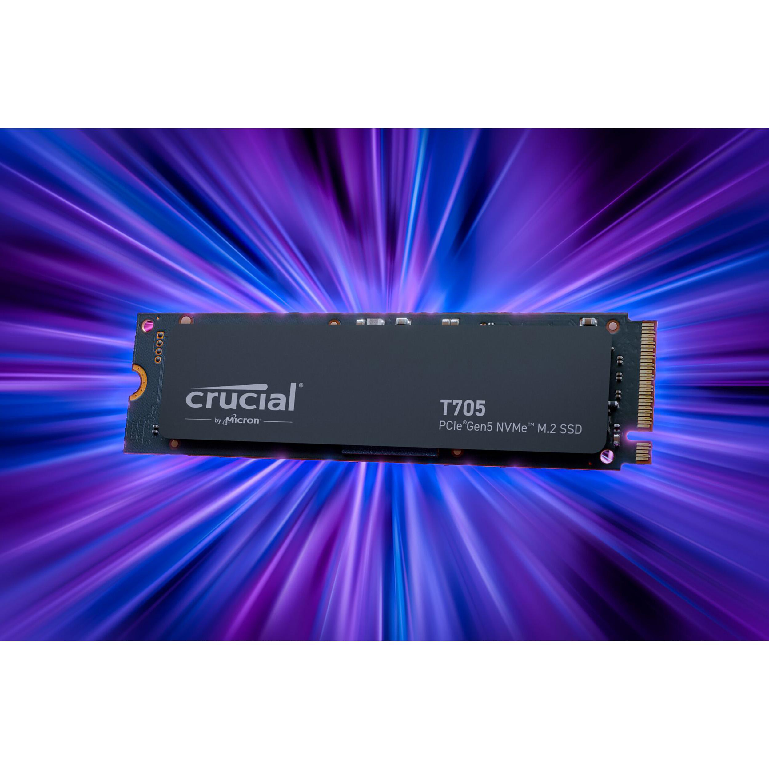 CRUCIAL T705 PCIe Gen5 NVMe Festplatte, 4 TB SSD M.2, intern