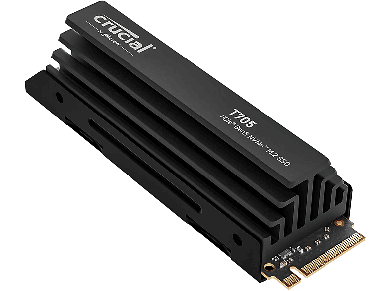 Thumbnail - CRUCIAL T705 PCIe Gen5 NVMe Festplatte mit Heatsink, 4 TB SSD M.2, intern