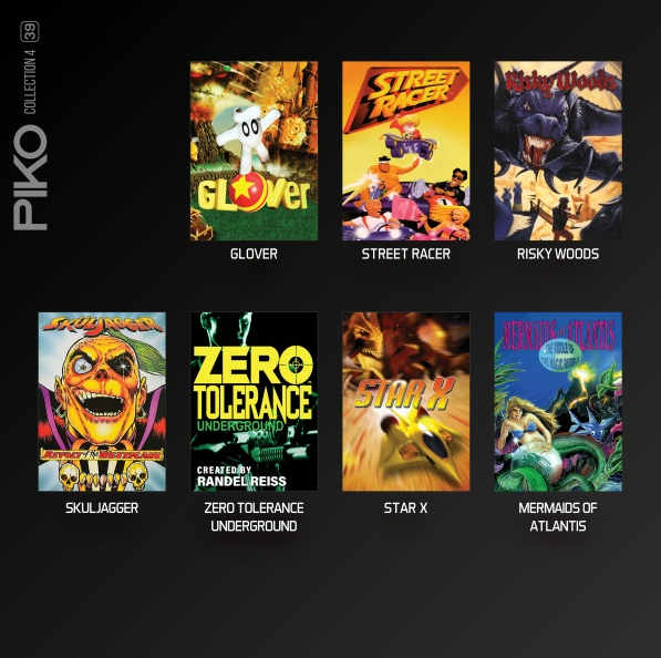 Piko Collection 4 Filmplakate: Glover, Street Racer, Risky Woods und mehr.