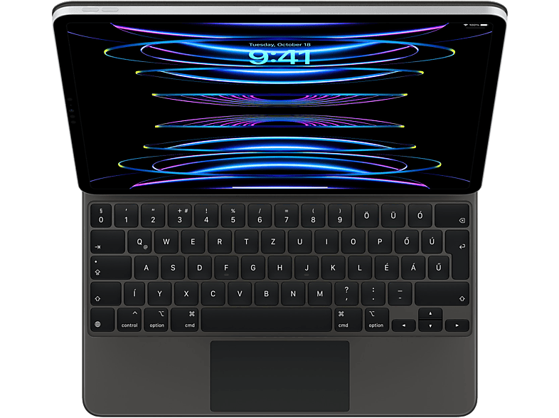 APPLE Magic Keyboard iPad Pro 12.9" 3/4/5/6 gen készülékekhez, fekete, Magyar (MJQK3MG/A)