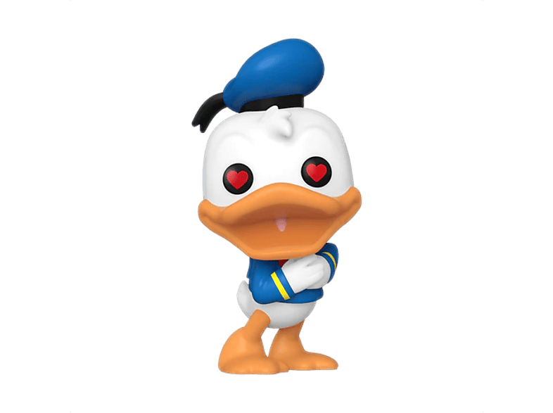 Figura Funko Pop! - Disney 90th Anniversary: Pato Donald con ojos de corazón, Vinilo, Aproximadamente 9 cm