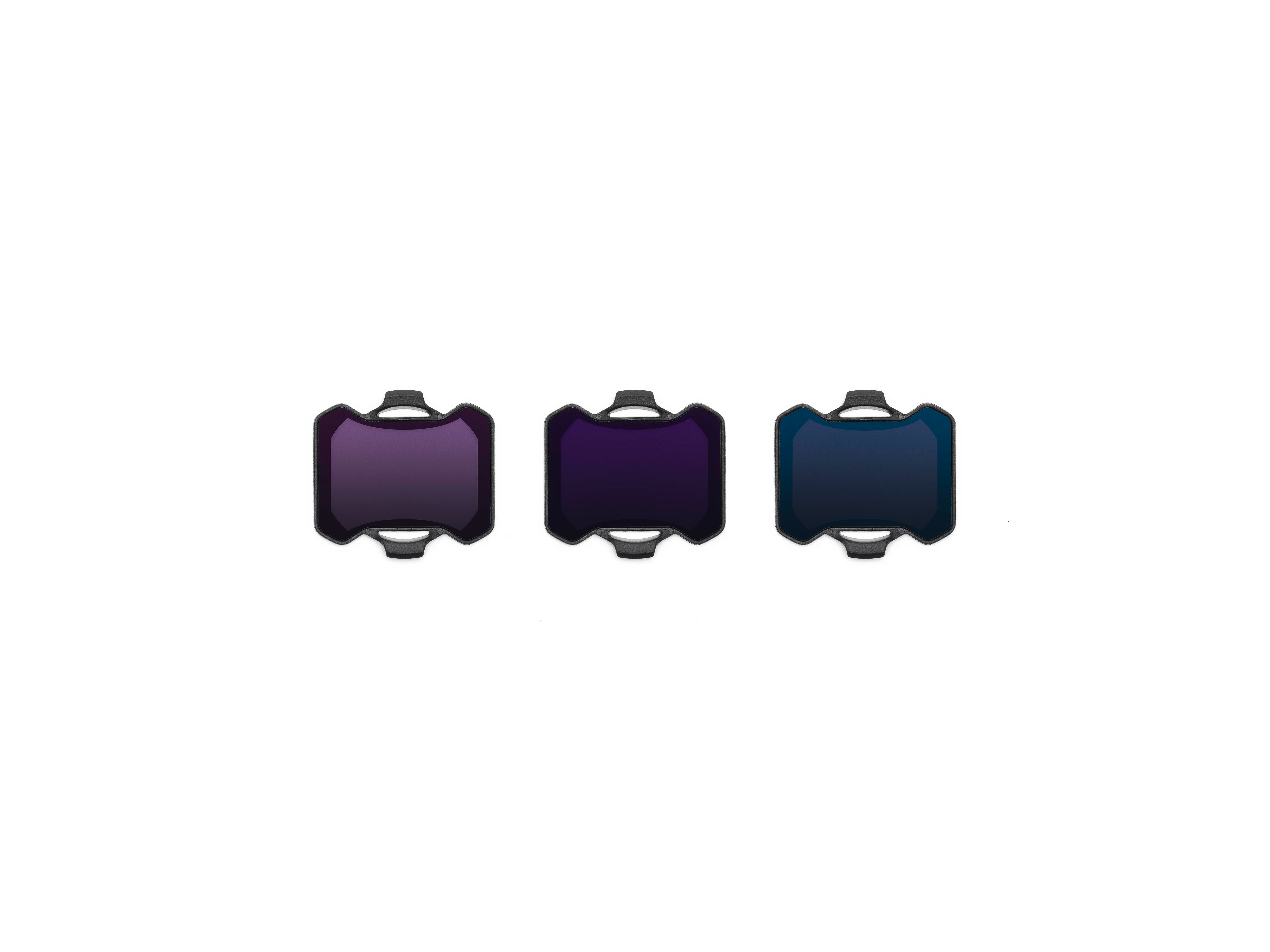Drei farbige Gamecontroller-Symbole: lila, dunkelviolett und blau.