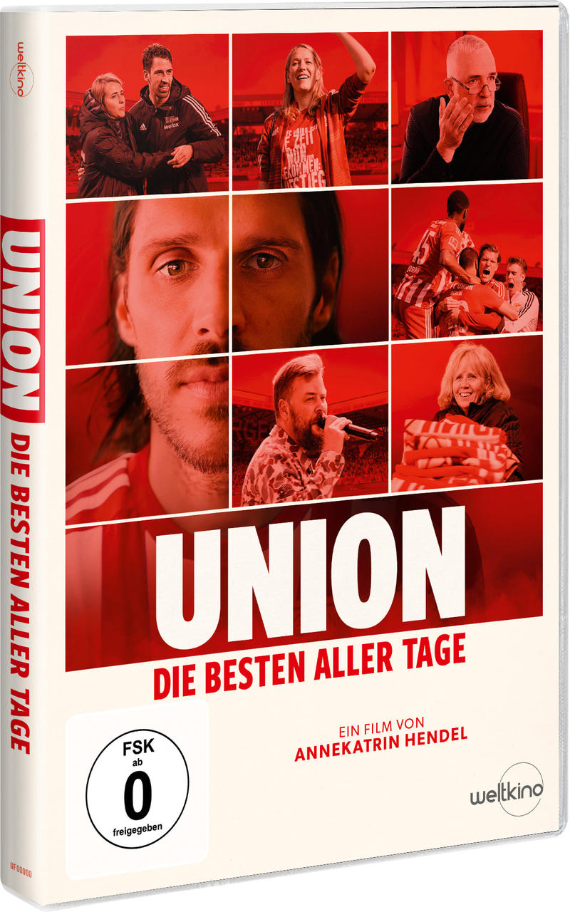 DVD-Hülle für den Film 'UNION DIE BESTEN ALLER TAGE'. Hat mehrere Bilder und Text.