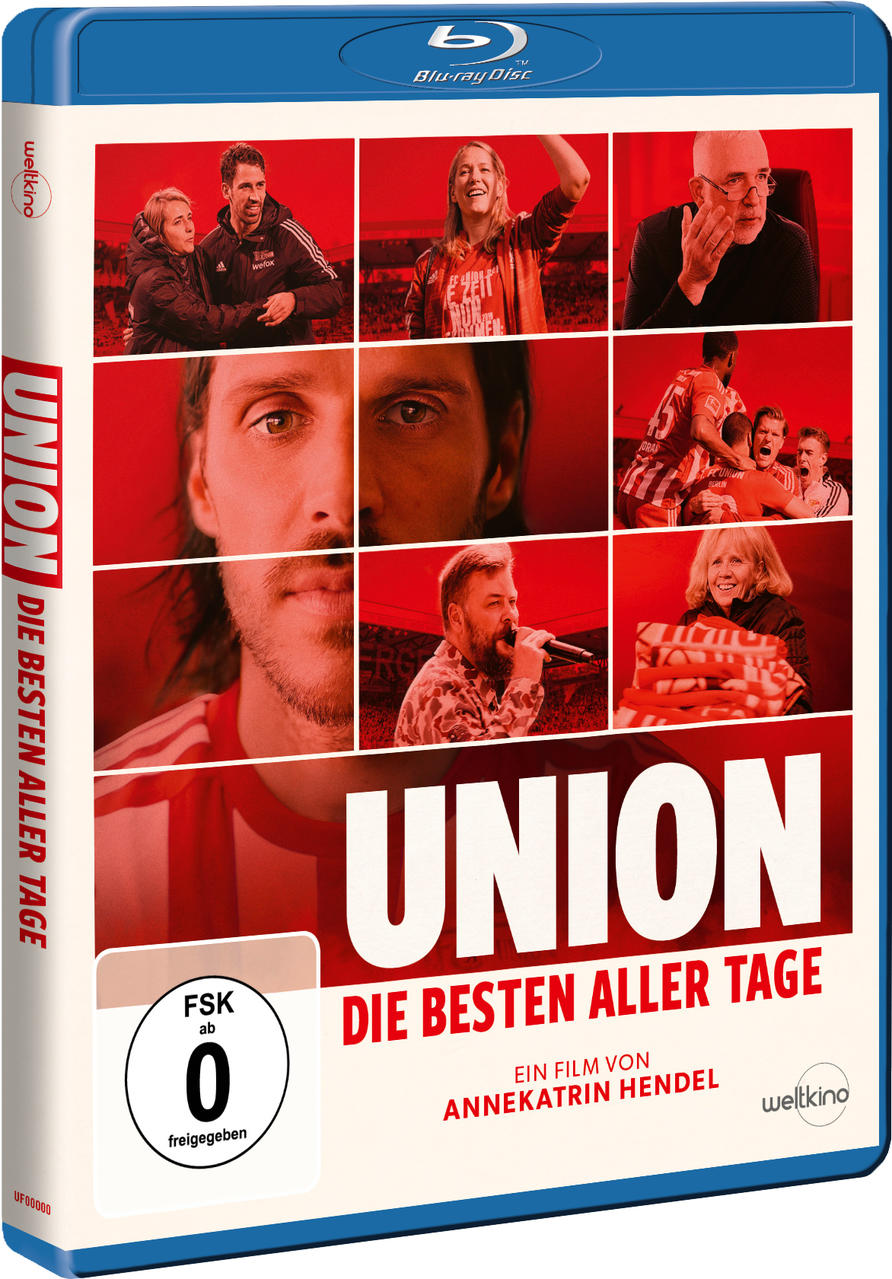 Blu-ray-Disc-Cover für den Film 'UNION: Die Besten Aller Tage' mit Schauspielern und Text.