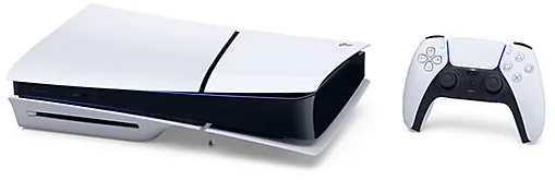 PlayStation 5 konzol és vezérlő.