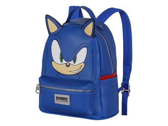 KARACTERMANIA Sonic the Hedgehog: Heady Sonic Face - Rucksack (Blau/Creme/Rot)