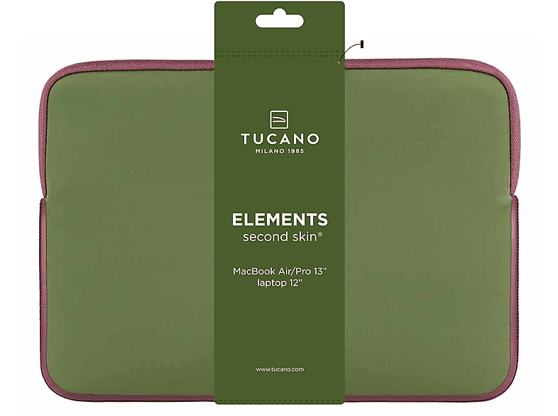 Thumbnail - TUCANO ELEMENTS 2 Schutzhülle Sleeves für Apple, Universal Neopren, Grün/Lila