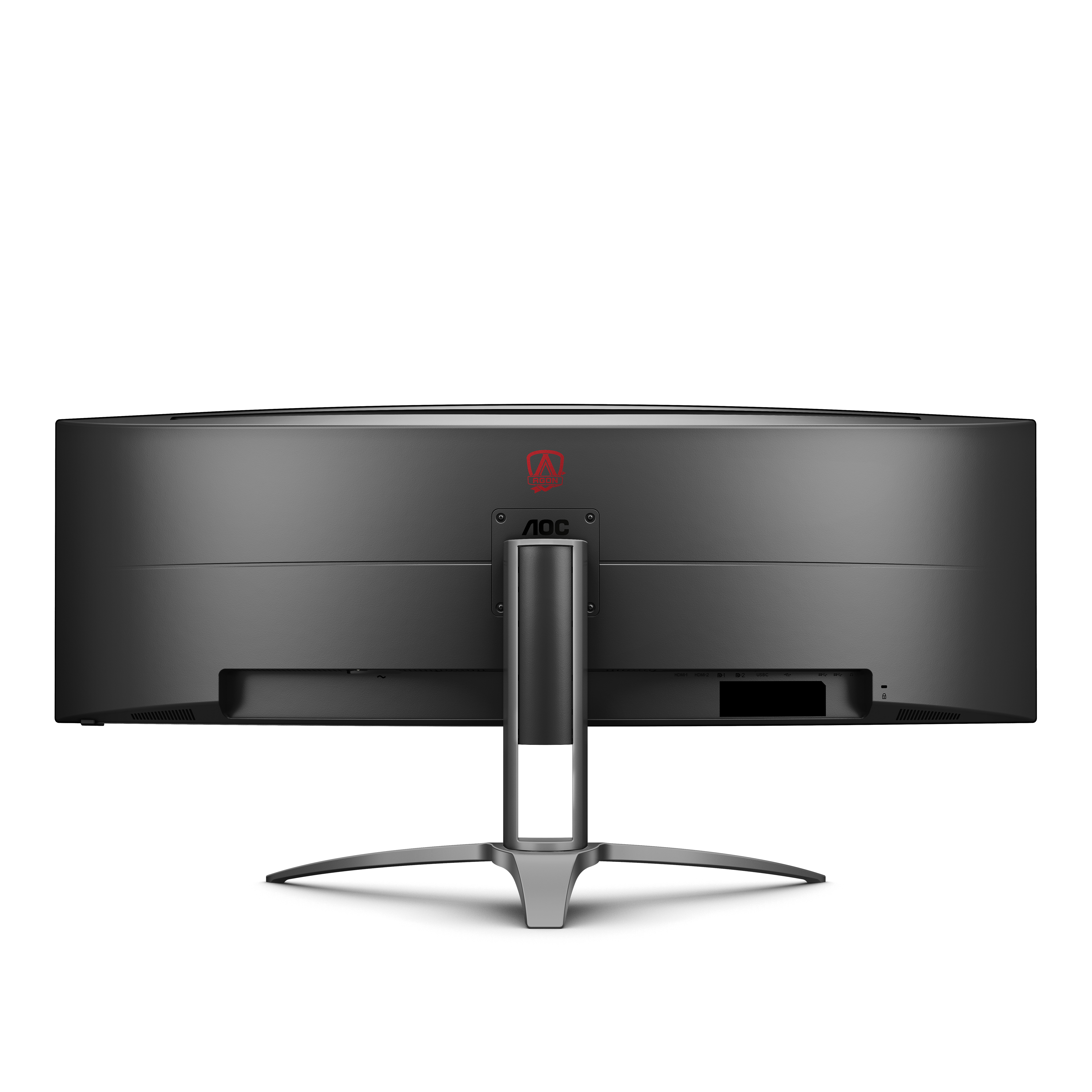 AOC Gaming Monitor AG493UCX2 Curved, 49 Zoll, DQHD, 4ms, 550cd, HDR10, 165Hz, 32:9, D-HDR 400, Schwarz 49 Zoll Gaming Monitor, QHD, 4 ms Reaktionszeit, 550 cd/m², 165 Hz, Schwarz/Rot