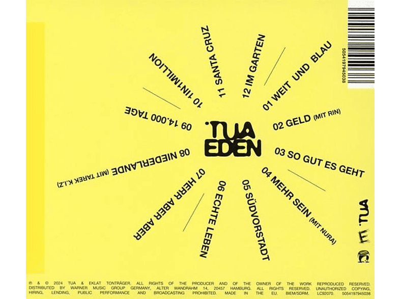 Tua - Eden [CD] — Foto 2 von 2