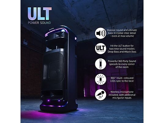 SONY ULT TOWER 10 - Altoparlanti Bluetooth (Nero)