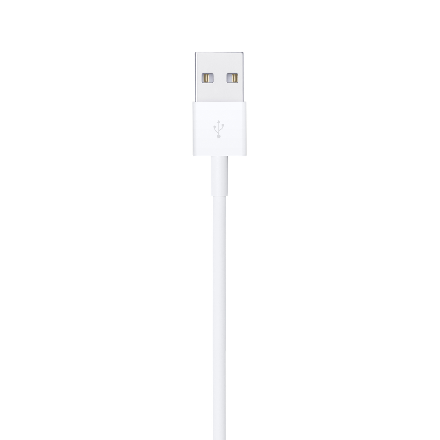 White USB cable with a male USB connector at the top.