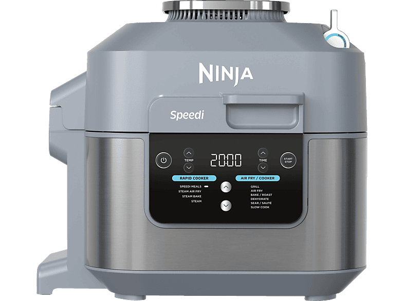 NINJA ON400EU Speedi Rapid Cooking System Multikocher 1760 Watt Sea Salt Grey 