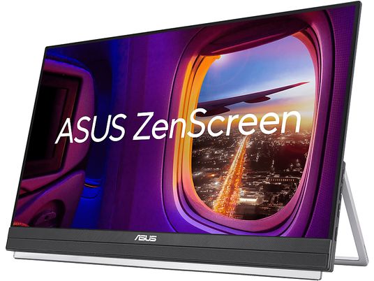 ASUS ZenScreen MB229CF - Monitor, 21.5 ", Full-HD, 100 Hz, Schwarz