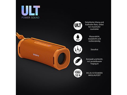 SONY SRS-ULT10D - Altoparlanti Bluetooth (Arancione)