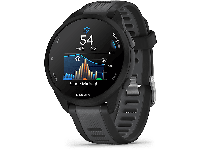 Thumbnail - GARMIN Forerunner 165, Smartwatch, 20 mm, Schwarz/Schiefergrau