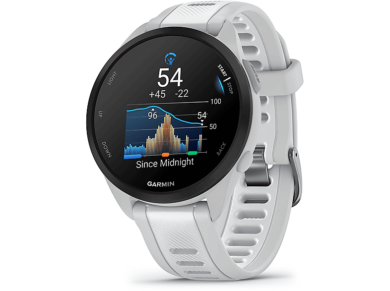 GARMIN Forerunner 165, Uhr, 20 mm, Dunstgrau/Steinweiss