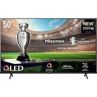 TV QLED 50" - Hisense 50E7NQ, UHD 4K, HDR10+, Modo Juego, Dobly MS12, Quad Core/MT9603, AI, Air Play, Negro